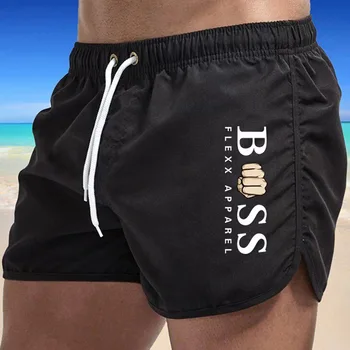  2023 Новые мужские спортивные шорты Пляжные модные шорты Мужские купальники Короткие Быстросохнущие пляжные шорты Повседневные брюки Sunga Surf Volleybal