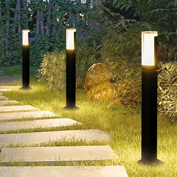  IP65 Водонепроницаемый Светодиодный Акриловый светильник для садовой дорожки мощностью 10 Вт Современный алюминиевый светильник для дворового освещения Уличные ландшафтные лампы для газонов