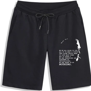  Летние мужские шорты Charles Bukowski из чистого хлопка для отдыха и шорты из чистого хлопка для мужчин Шорты для мужчин Шорты