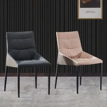  Мебель для столовой, обеденный стул, современная простая скандинавская спальня, кресло для отдыха, косметический стул, легкий стул с экстравагантной спинкой