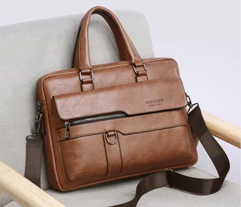  Мужской винтажный портфель на одно плечо, деловая компьютерная сумка, мужской портфель через плечо