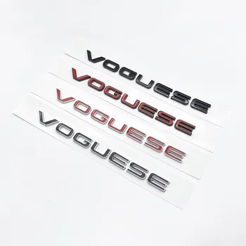  Новые 3D ABS Хромированные черные буквы, эмблема Vogue SE, Значок на багажник автомобиля, Наклейка для Land Rover Range Rover, Аксессуары для наклеек Vogue SE