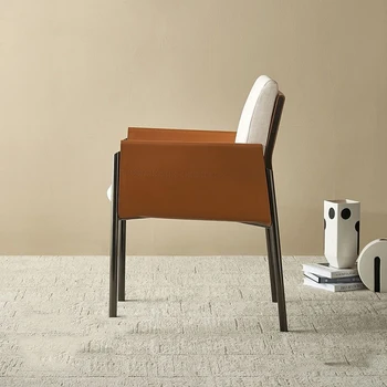  Офисное акцентное кресло для спальни, роскошное офисное современное передвижное обеденное кресло для салона бытовой техники Sillas Comedor Nordic Furniture DWH