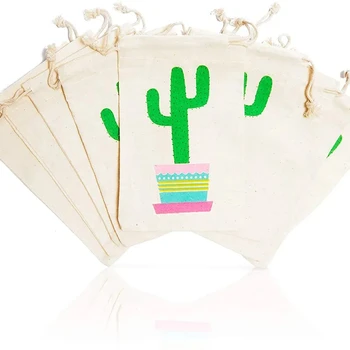  Подарочный пакет с конфетами на шнурке из 12 кактусов на первый день рождения, детский душ, Мексиканская фиеста, летние свадебные украшения в деревенском стиле