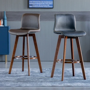  Современные барные стулья Nordic Для кухни и гостиной С поворотным механизмом, эргономичные барные стулья, Роскошная деревянная мебель Barkrukken SR50BC с высоким потолком