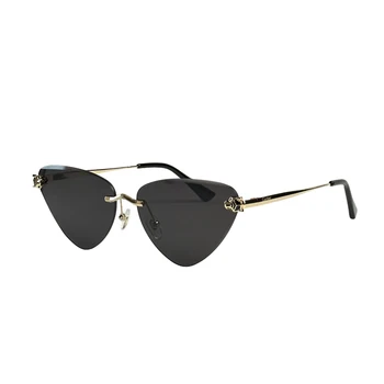  Солнцезащитные очки Женские Летние 2023 Люксовый бренд Треугольные Солнцезащитные очки с бабочкой, Поляризованные Модные Квадратные Винтажные мужские очки