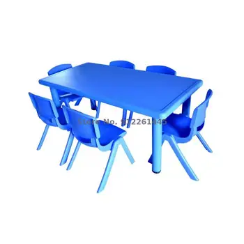  Стол для детского сада пластиковый прямоугольный детский стол, подъемный стол и стул, набор для детского сада, утолщение